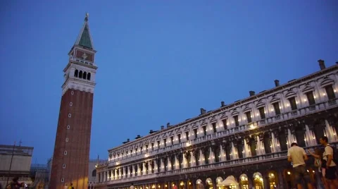 St Marco Tower Stock Footage 44131980