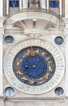 St Marks Astronomical Clock Stock Photos