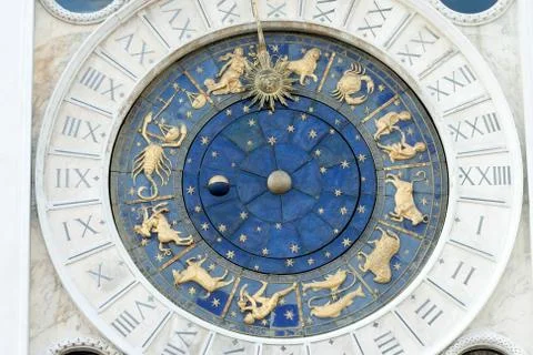 St Marks Astronomical Clock Stock Photos