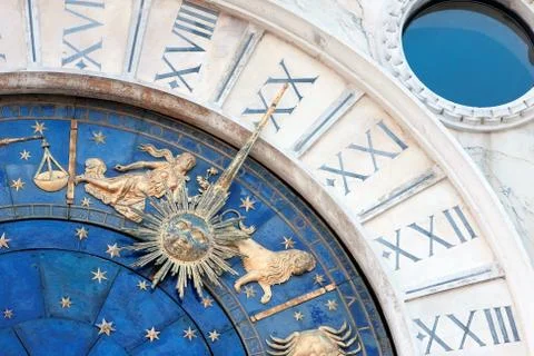 St Marks Astronomical Clock Stock Photos