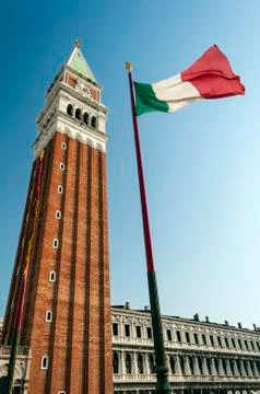 St mark's campanile. Stock Photos