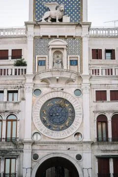 St Mark's Clock is housed in the Clock Tower on the Piazza San Marco (Saint M Stock Photos