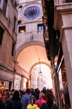 St Mark's Clocktower, also Torre dell'Orologio in Venice, Italy Stock Photos