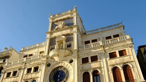 St Mark's Clocktower and the “Moors” Video stock 124750505