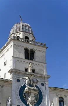 St. Mark's lion column in Padua 스톡 사진