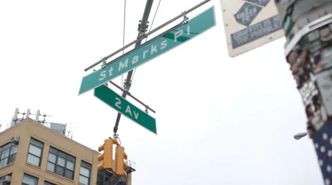 St. Mark's Place Stock Footage 63468893