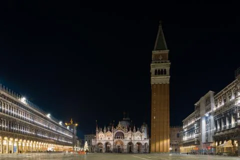 St Mark's Square by night Foto stock