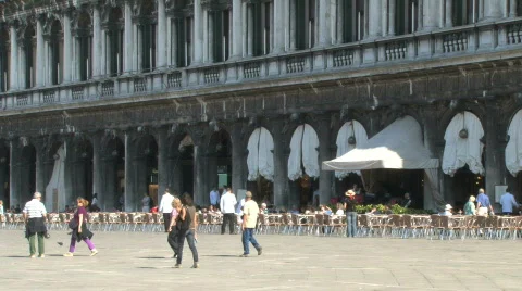 St. Mark's Square / Piazza San Marco in Venice, Italy Stock Footage 716531