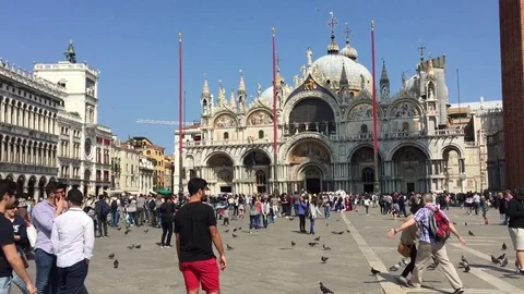 St Mark's Square / Piazza San Marco in Venice Full HD Stock Footage 74526147