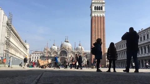 St. Mark’s Square Time Lapse Video stock 97563063