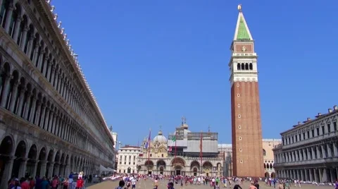 St Mark's Square, Venice Stock Footage 40136392