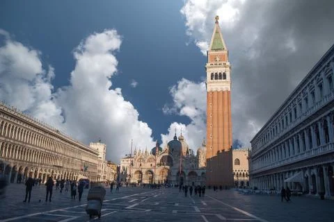 St. Mark's Square in Venice. Stock Photos