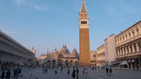 St Mark´s square in Venice - Piazza San Marco Italy Vidéo 65054630