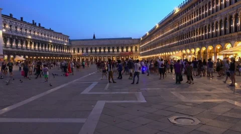 St Mark´s square in Venice - Piazza San Marco Italy Vidéo 65054661