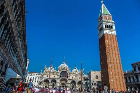 St. Mark's square in Venice - Piazza San Marco in Venice Stock Photos