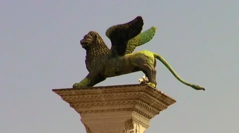 St mark's  venice lion, Stock Footage 40136269