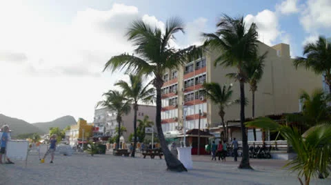 St Martin Shops 3 Stock-Footage 26843454