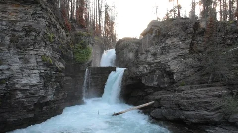St. Mary Falls Stock Footage 83460231