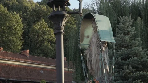 St. Mary statue Stock Footage 95088753