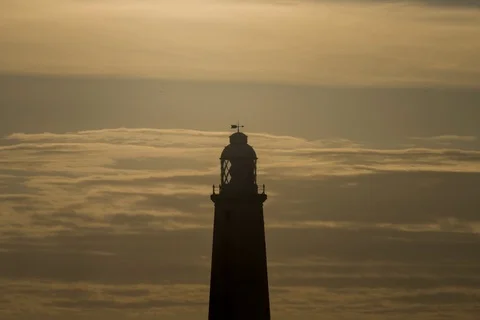 St. Mary's lighthouse Stock Footage 94760385