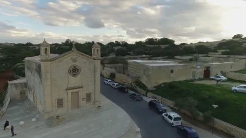 St Matthew's Chapel in Qrendi Stock Footage 92076544