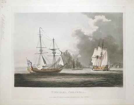 ST MICHAEL, CORNWALL. Author(s): Sarjent, Francis James Maps K.Top.9.41.m.... Stock Photos
