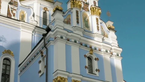 St. Michael Golden-Domed Monastery in Kiev Ukraine Stock Footage 69998932
