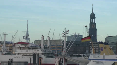 St. Michaelis Church alias Michel, Hamburg, Germany Stock Footage 24384974