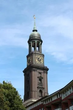 St. Michaelis in Hamburg Stock Photos