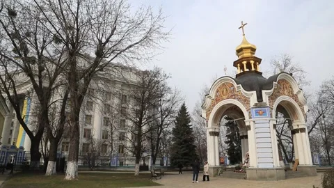St. Michael's Golden-Domed Monastery Stock Footage 203870012