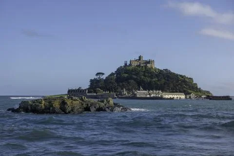 St Michael's Mount off the Coast of Cornwall Stock Photos