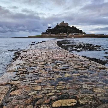 St Michael's Mount in Cornwall the Cornish, February 2023. Stock-Fotos