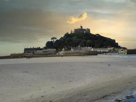 St Michael's Mount in the Evening Stock Photos