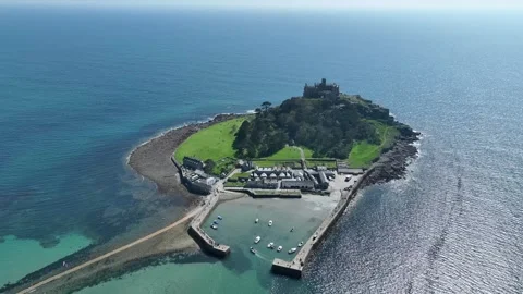 St Michael's Mount Stock Footage 308125975