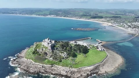 St Michael's Mount Stock Footage 308125996