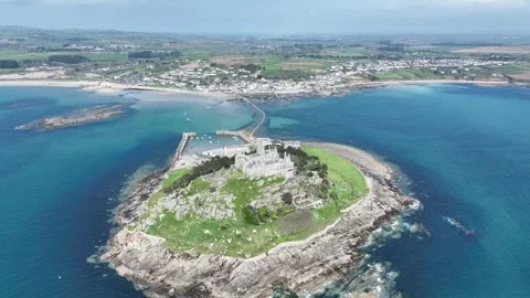 St Michael's Mount Stock Footage 308126006