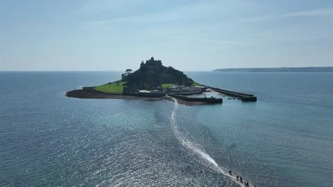St Michael's Mount Stock Footage 308126039