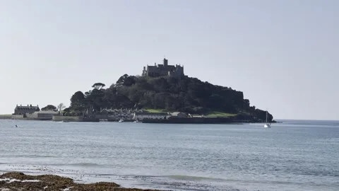 St Michael's Mount Stock Footage 308126254