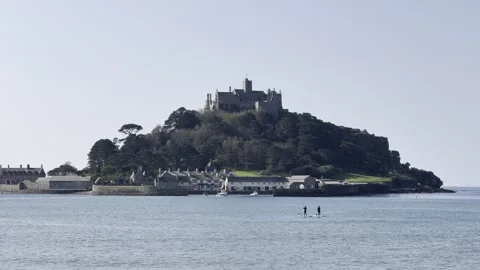 St Michael's Mount Stock Footage 308126265