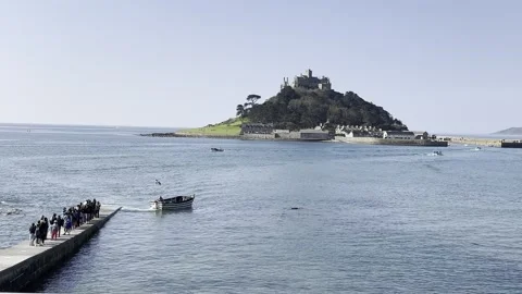 St Michael's Mount Stock Footage 308126269