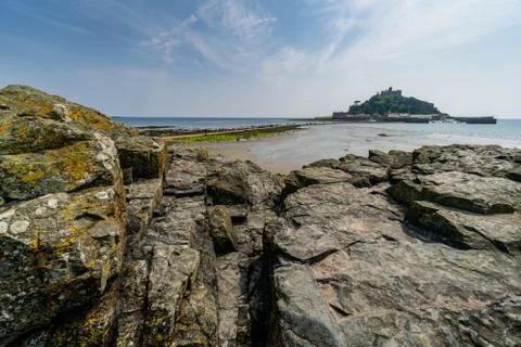 St Michael's Mount in South Cornwall, England, United Kingdom, Great Britain Stock Photos