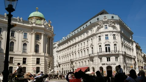 St Michael's Square, Vienna Video stock 100098554