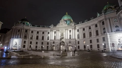 St. Michael's Square Vienna Hyperlapse 4K! Vídeos de archivo 86744312