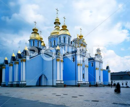 St. mikhailovsky orthodox cathedral, kiev ukraine. scanned 4