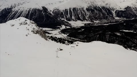 St. Moritz drone Stock-Footage 139007209