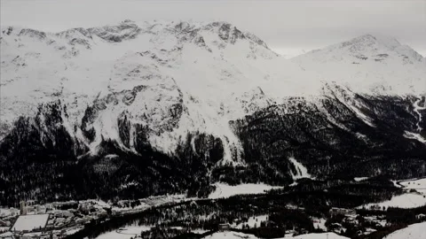 St Moritz Drone Footage Stockbeeldmateriaal 139019080