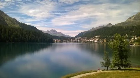 St. Moritz Schweiz Stock Photos