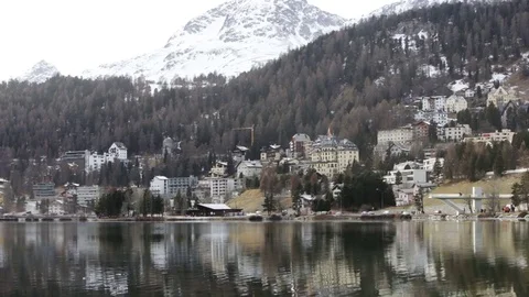 St Moritz in Switzerland Stockbeeldmateriaal 70964723