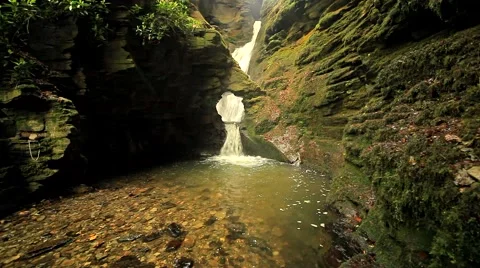 St Nectans Glen Stock Footage 49656455