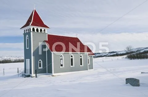 St. Nicholas Church In The Qu'appelle Valley, Saskatchewan, Canada